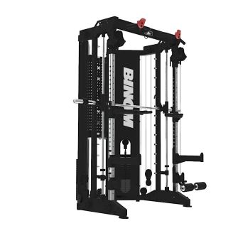 Binom Steel Force B17 Multigym 90 kg x 2 Multipower, Doppelrolle, Böden und Zubehör