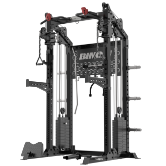 Multifitnessgerä BPRO300 Doppelrolle (90kg x 2) Squat-Rack und Zubehör